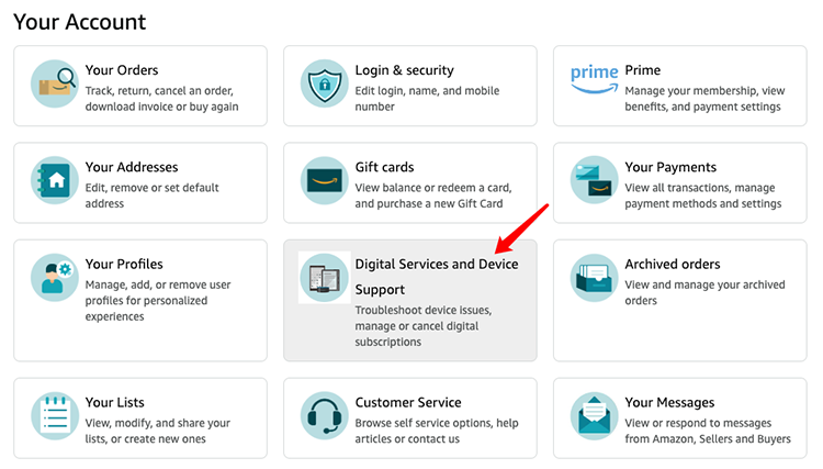 Digital Service and Device Support - Amazon