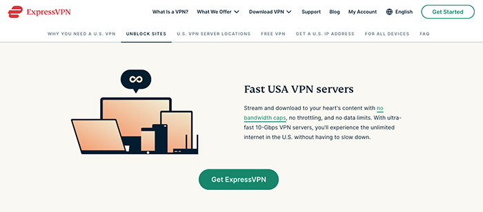 ExpressVPN with Fast USA VPN Servers