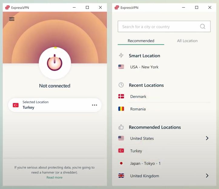 ExpressVPN with Turkish IP Address
