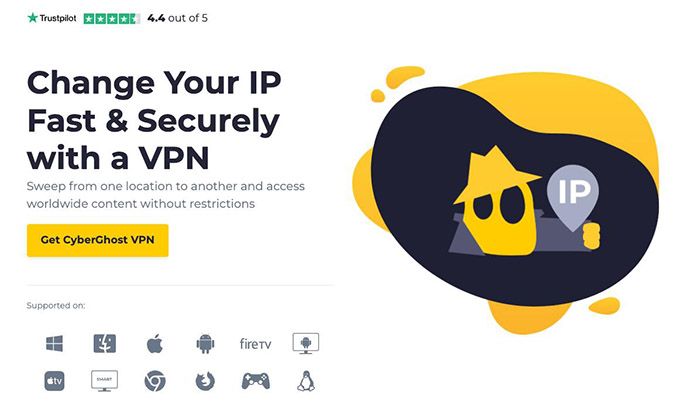 Get CyberGhost VPN to Change IP Address