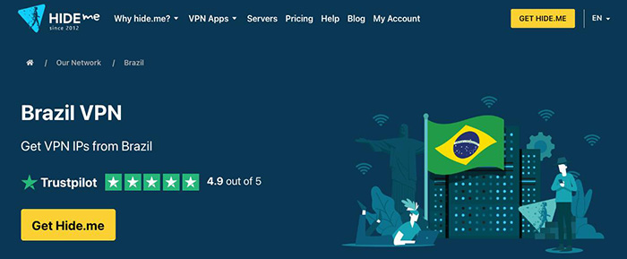 Hide.me VPN with Free Brazil Server