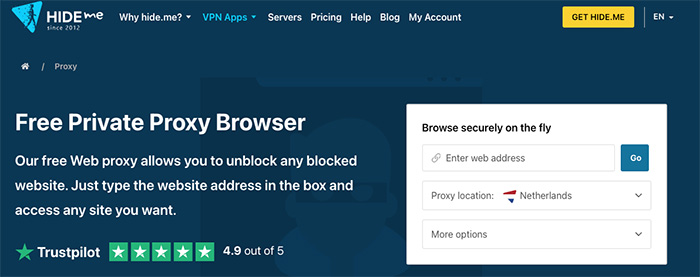 HideMe Free Proxy