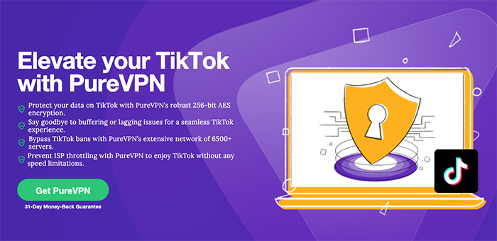 PureVPN for TikTok