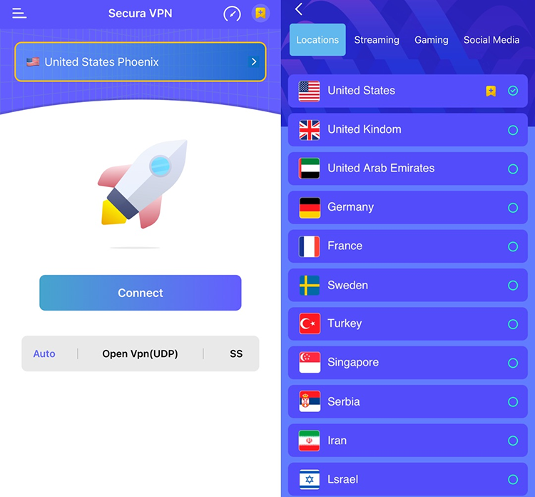 Secura Free VPN for Pakistan